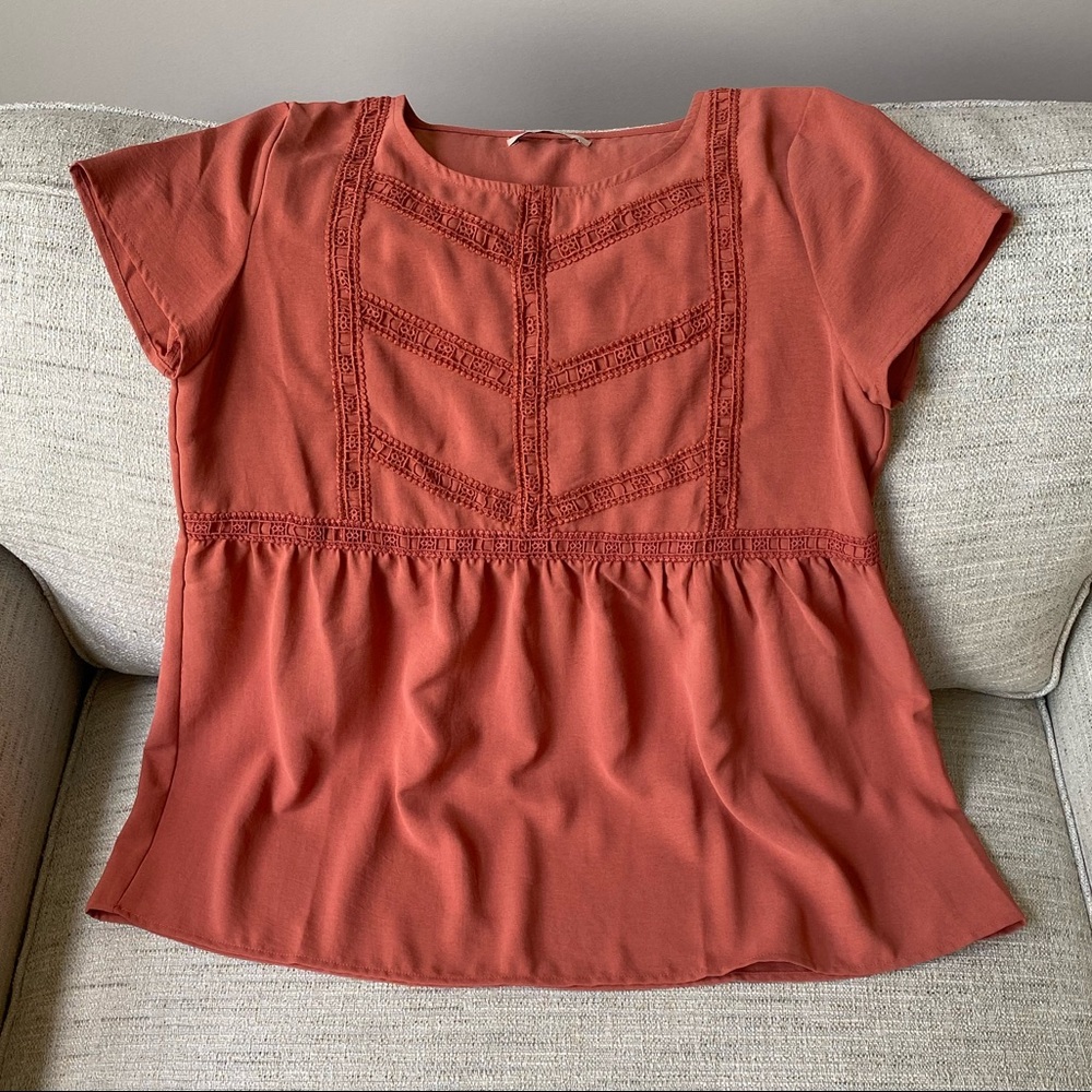 Peplum detail top